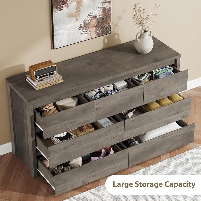 GarveeHome 7 Drawer Dresser for Bedroom, Wide Modern Chest of Drawers, Large - Image 4