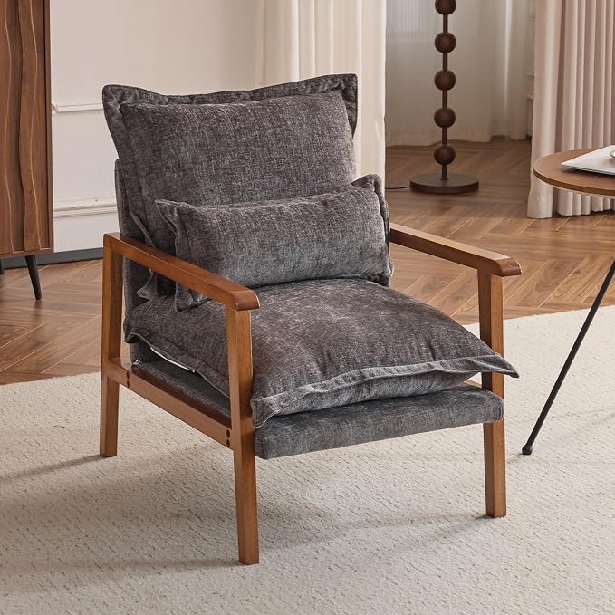 VINGLI Mid-Century Modern Cloud Accent Armchair by VINGLI