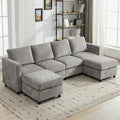 WUTUTUEE 107”Modular Sectional Sofa Convertible U Shaped Sofa Couch Set by WUTUTUEE