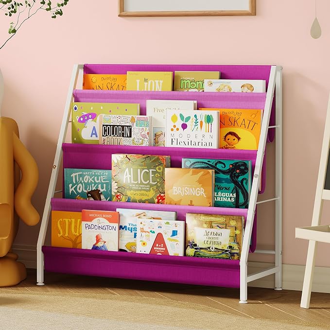 Aokitsink Kids Bookshelf for Kids Rooms, 4-Tier Montessori Bookshelf, Nursery by Aokitsink