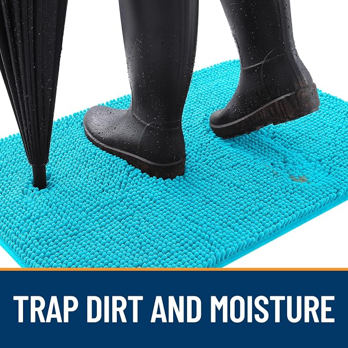 OLANLY Dog Door Mat for Muddy Paws 48x30, Absorbs Moisture and Dirt, Absorbent - Image 2