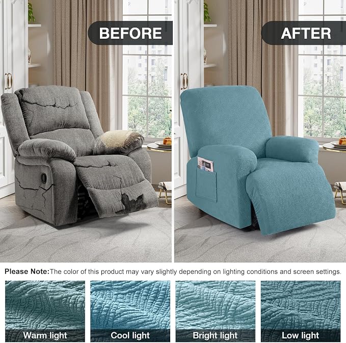 Timeles Recliner Covers Recliner Chair Covers Reclining Couch Covers Sofa - Image 4