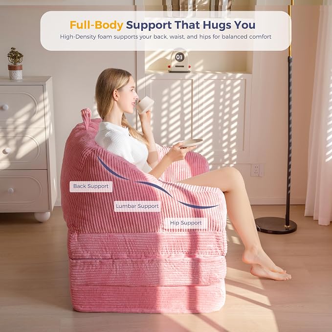 MAXYOYO Folding Sofa Bed with Backrest, Boneless Fold Out Couch Bed with Handle - Image 6