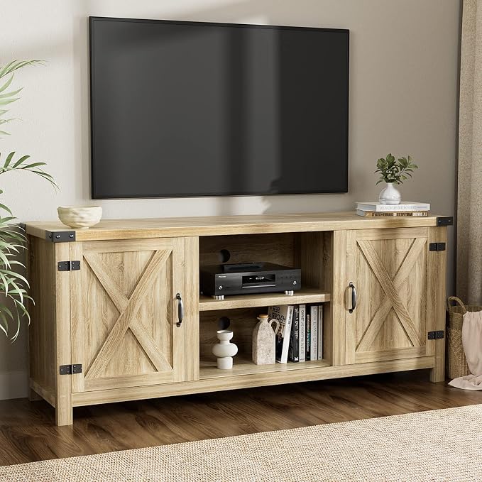YESHOMY Modern Farmhouse TV Stand - Image 3