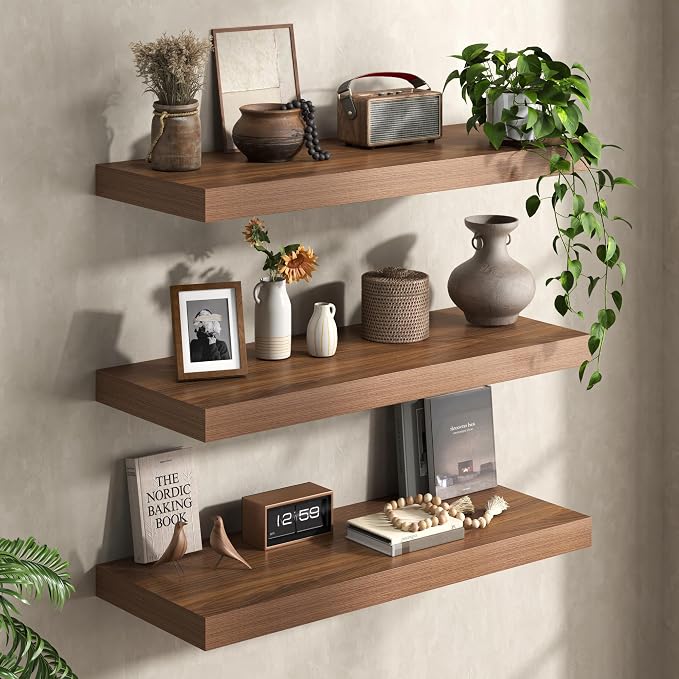 Fun Memories 72 Inch Floating Shelves, 12 Inch Deep Wall Shelf - Image 8