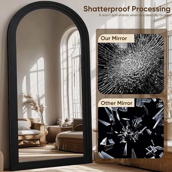 Full Length Mirror, Oversized Stand Up Mirrors Large Wall Mirrors, Wall Mounted - Image 5