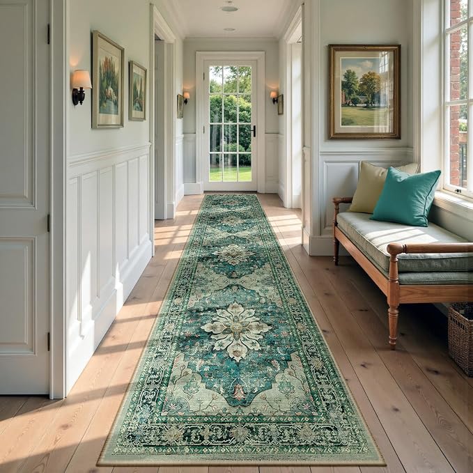 Area Rugs 2'6''x14' Runner Rug Non Slip Washable by RELEANY