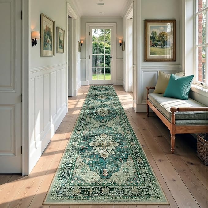 Area Rugs 2'x9' Runner Rug Non Slip Washable by RELEANY