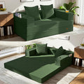 COMAX Futon Sofa Bed, 4‑in‑1 Convertible Sofa Bed, Folding Boneless Couches by COMAX