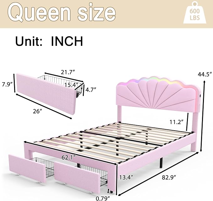Queen Upholstered Children’s Bed - Image 8