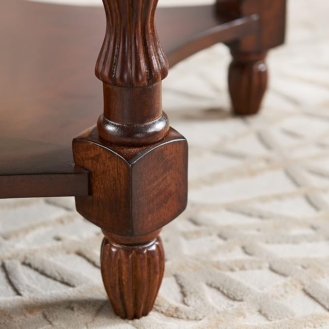 PADMA HOUSE Solid Wood Oval Coffee Table - Image 9