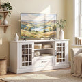 Giantex Farmhouse TV Stand for 65/70 Inch TV, Tall Entertainment Center by Giantex