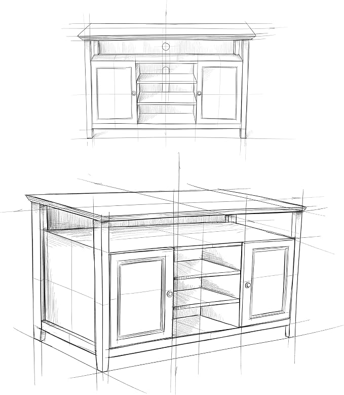 SIMPLIHOME Amherst TV Stand - Image 14