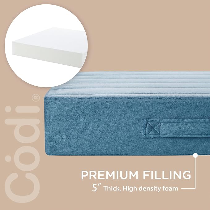 Codi High Density Foam Floor Pillow 2 Sets, Large Meditation Cushions Seating - Image 9