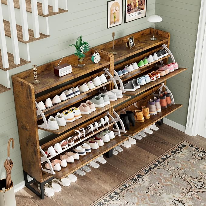 GRUSIGN Shoe Cabinet, Shoe Storage Cabinet - Image 7