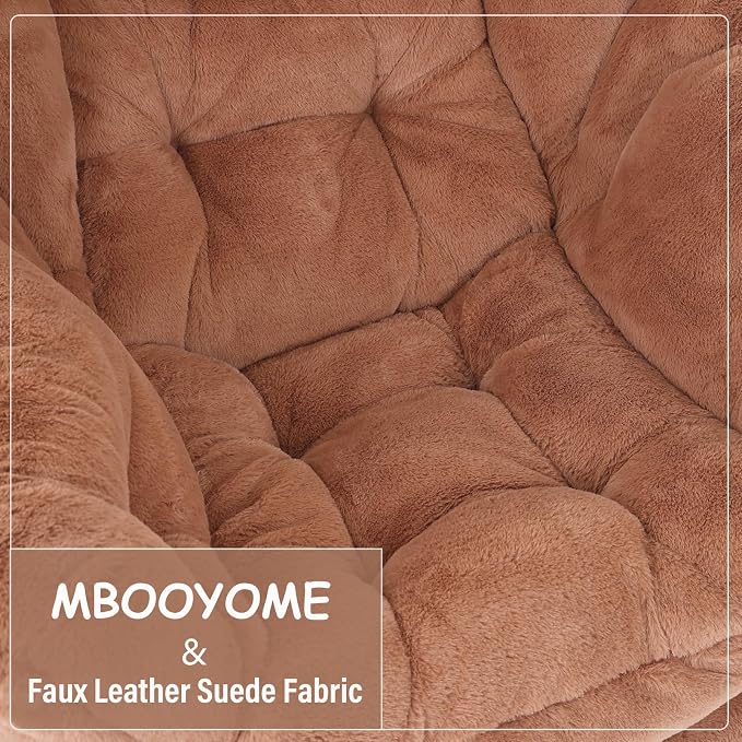 MBOOYOME Lazy Chair with Ottoman, Modern Accent Lounge Armchair with Side - Image 9