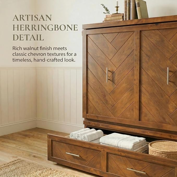 KEIKI Queen Murphy Bed Cabinet - Image 8