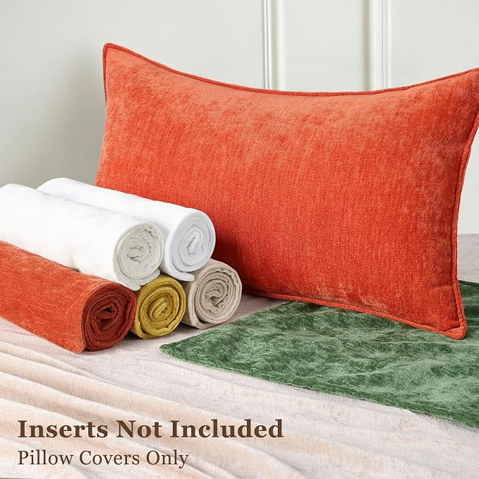decorUhome Summer Couch Euro Sham Throw Pillow Covers 22x22 Set of 2, - Image 7