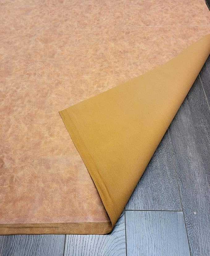 NAT Leathers | Blonde Distressed Soft Leather Upholstery Fabric | 2 yards cut - Image 4