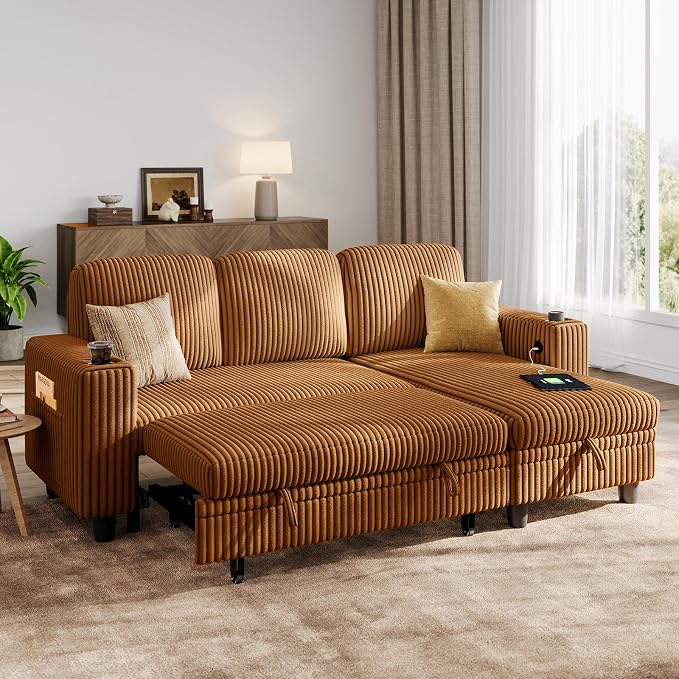 LINSY HOME Sectional Sleeper Sofa by LINSYHOME
