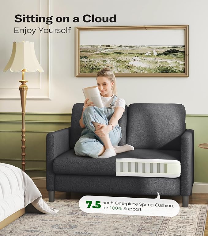 Welzona Loveseat, Comfy Teddy Love Seat - Image 9