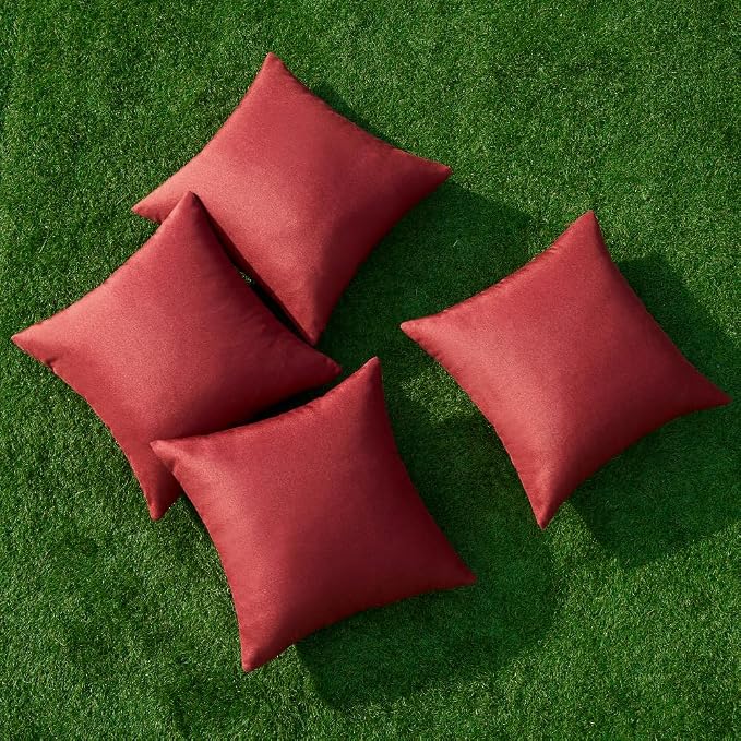 MIULEE Pack of 4 Decorative Throw Pillow Covers Linen Waterproof Pillow Covers - Image 4