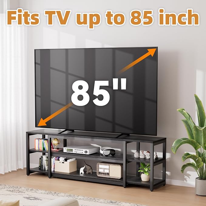 Aquzee 85 inch TV Stand, Entertainment Center - Image 4