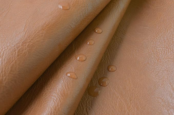 Wento Thick 2 Yard Faux Leather Soft Skin Grain PU Fabric - Image 4