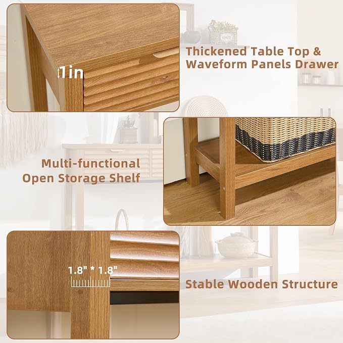 LEYAOYAO Fluted 47.2" Console Table - Image 6