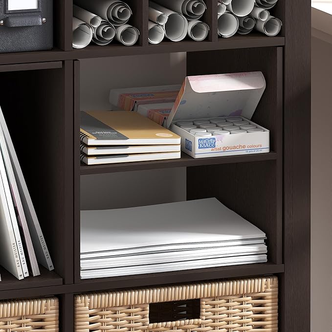 Furinno Cubicle Cube Insert, H-Shelf Cube Organizer, 2-Tier Shelf Accessory - Image 4