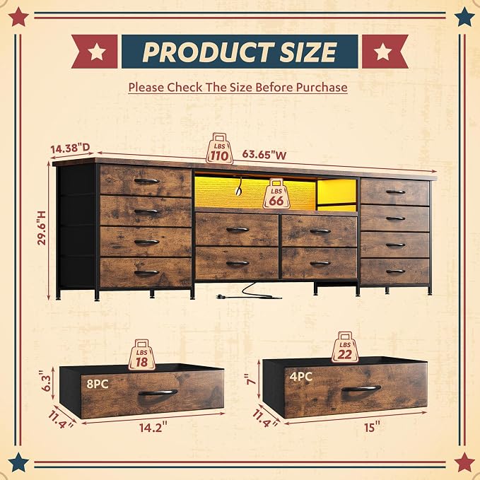 Romorgniz 63" W Dresser for Bedroom - Image 3