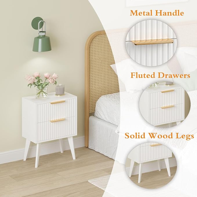 YAUKOMEL Fluted Nightstand - Image 6