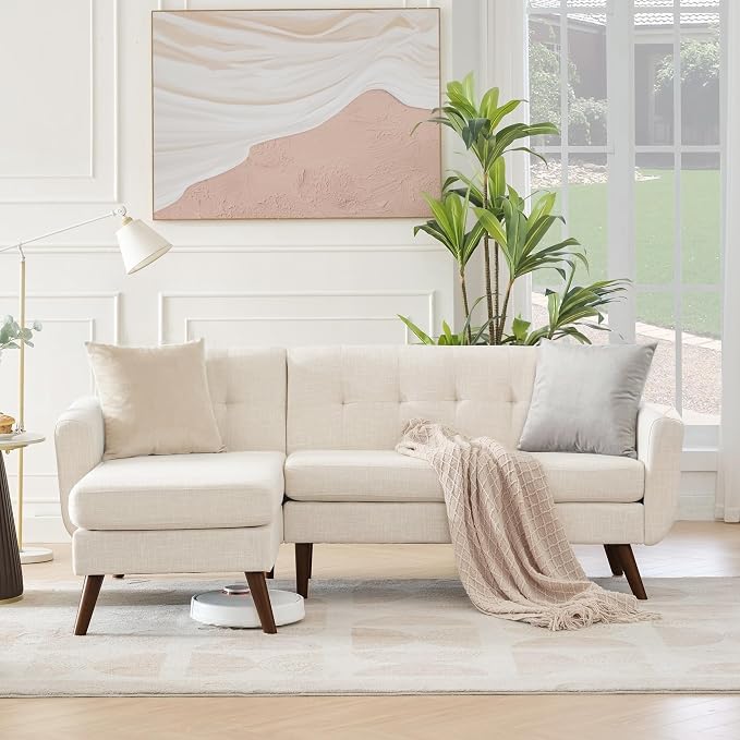 Kingfun L Shaped Couch, Sectional Couches, 3 Seater Sofas - Image 3