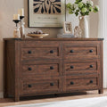 T4TREAM Farmhouse 6 Drawers Dresser by T4TREAMFurniture