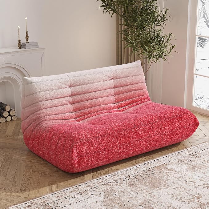 Bean Bag Chair, Loveseat Fireside Chair Bean Bag Sofa Large Bean Bag Chair - Image 3