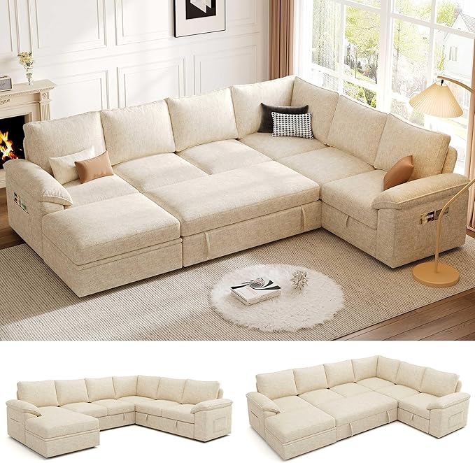 108 Inch Modular Sectional Sofa by Unknown