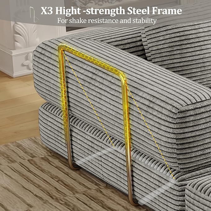 BSHOMGI 4 in 1 Futon Sofa Bed Queen Size - Image 3