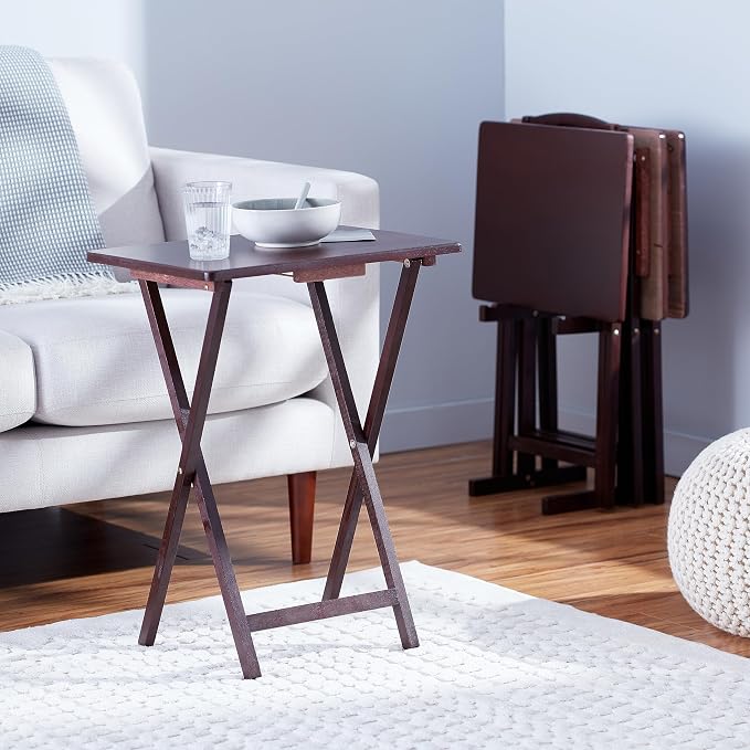 Amazon Basics Portable Foldable TV Tray Table - Image 6