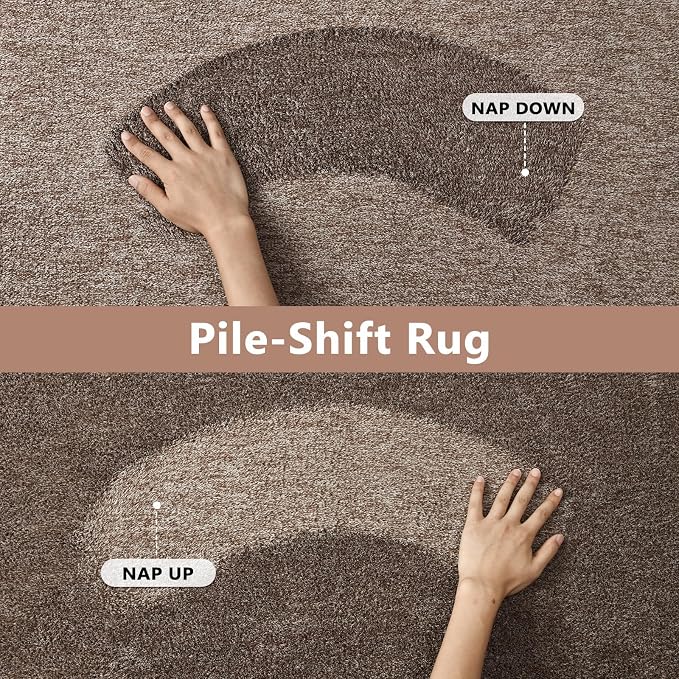 FinRèc 4x6 Washable Area Rugs for Bedroom Living Room, Low Pile Thin Rug Solid - Image 8