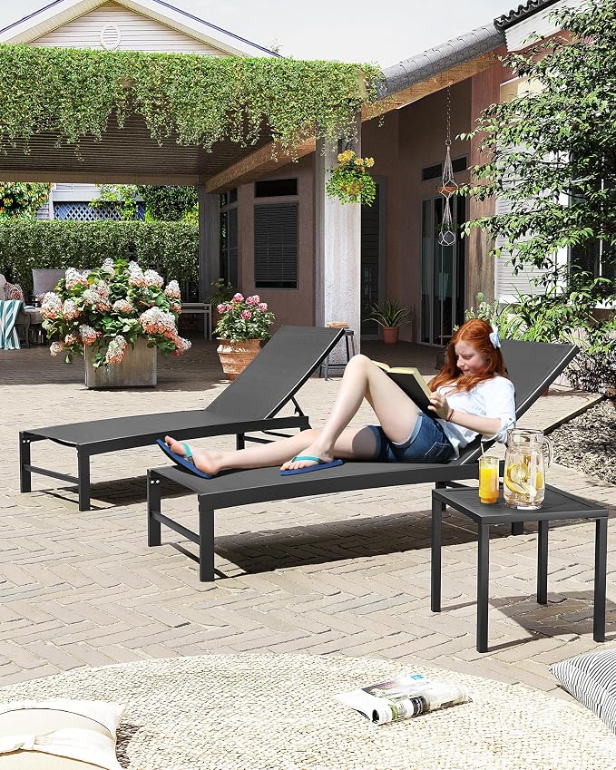 Crestlive Products 2PCS Chaise Lounge Chairs Outdoor - Image 9