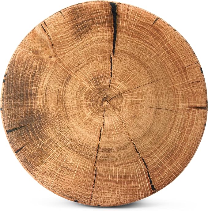 Sorbus Tree Stump Stool, Toy Storage Ottoman 15 Inch Fake tree stumps Log Stool - Image 10
