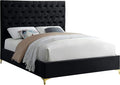 Meridian Furniture Cruz Collection Modern | Contemporary Velvet Upholstered Bed by MeridianFurniture