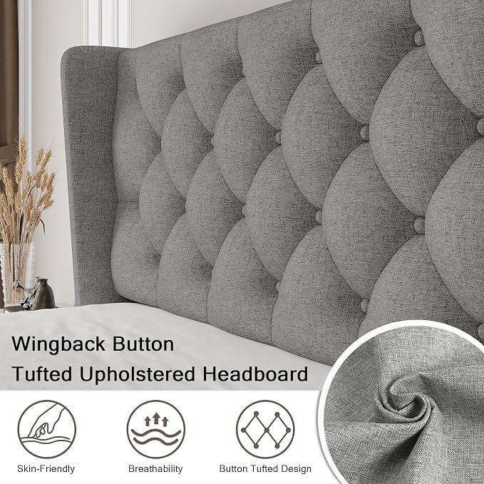 Einhomn Queen Size Platform Bed Frame - Image 3