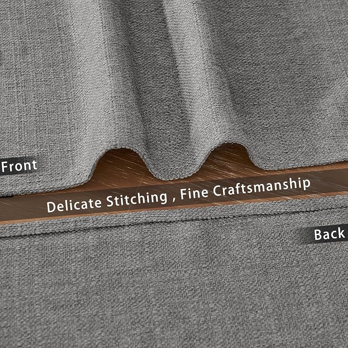 BALCONY & FALCON Placemats Set of 4 Faux Linen Cloth Place Mats Washable - Image 4