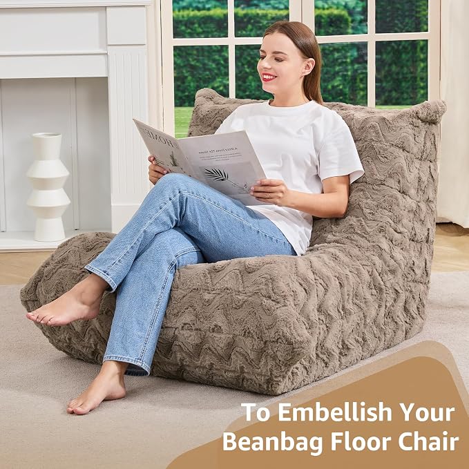Bean Bag Chairs for Adults Giant Bean Bag Chair Memory Foam BeanBag Chair Bean - Image 6