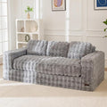 MAXYOYO 3 Seater Sofa for Living Room, Tufted Boneless Couch Bubbled Sofa Couch by MAXYOYO