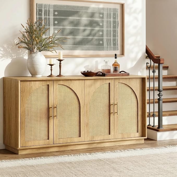 FORTUNETEC 63" Sideboard Buffet Cabinet - Image 8