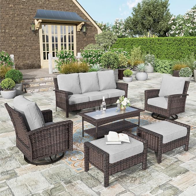 HERA'S HOUSE Patio Furniture Set by HERASHOUSE