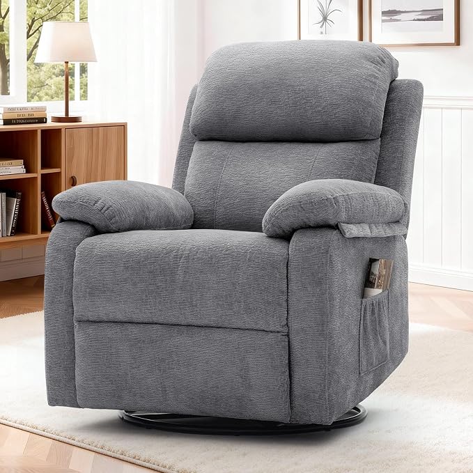 Korser Recliner Chair, 360 Swivel Rocker Chair - Image 8