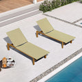 PURPLE LEAF Extra Wide Patio Chaise Lounge Set of 2 Outdoor Lounger French PE by PURPLELEAF
